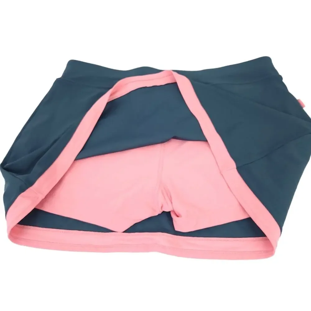 Nike Skort Skirt Medium 8-10 Gray Athletic Tennis Workout Skirt Athletic Gym